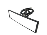 9" Aluminum UTV Rear View Mirror w/ Integrated LED Dome Lights and Rocker Switch fits 1.75" - 2" Rollbars